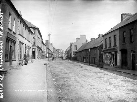 Main Street, Letterkenny (courtesy of National Library of Ireland)